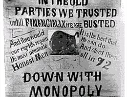 The Progressive Movement was concerned about a variety of issues, including monopolies cornering the markets