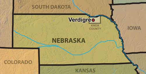 Verdigre, Nebraska in Knox County