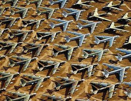 The B-52 "boneyard" detail view