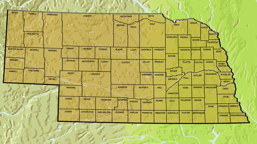 Counties in Nebraska 0103_0301