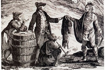 Drawing of Fur Traders 0302_0301