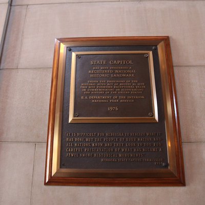 Plaque for Capitol National Register Landmark
