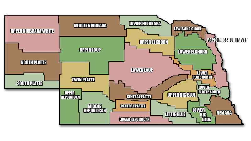 Map of NRD Districts in Nebraska 0801_0801