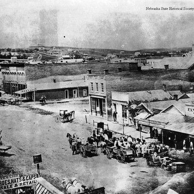 Photo of early 1850's Nebraska town 0802_0601